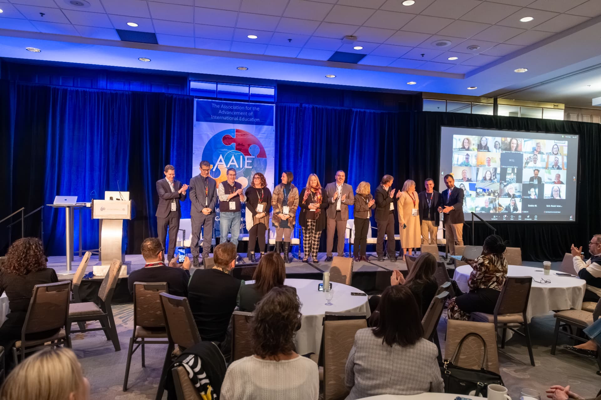 GID team on stage at the AAIE awards ceremony.